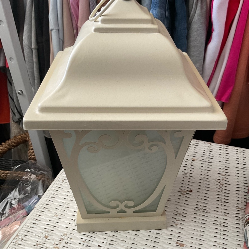 Classic Cream Decorative Lantern - Home Accents